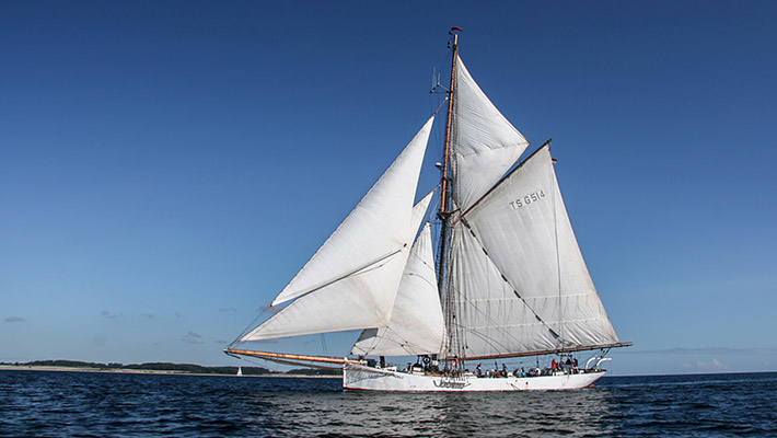 Rennkutter Nobile auf der Ostsee